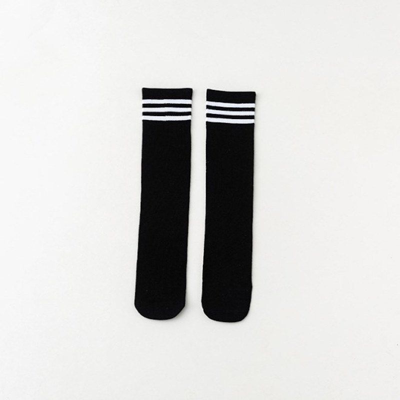 Girls 5-12 Years one Size fit all Cotton Socks with White Stripes Set of 7 Pairs KS214